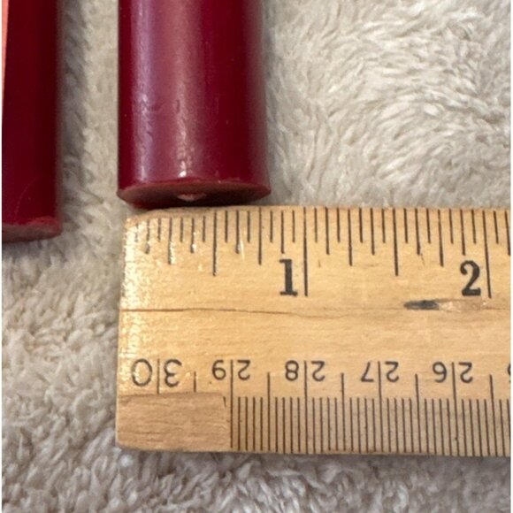 Set Of 4 Vintage Red & Green Taper Candles 7" For Holiday Decor - Picture 7 of 7